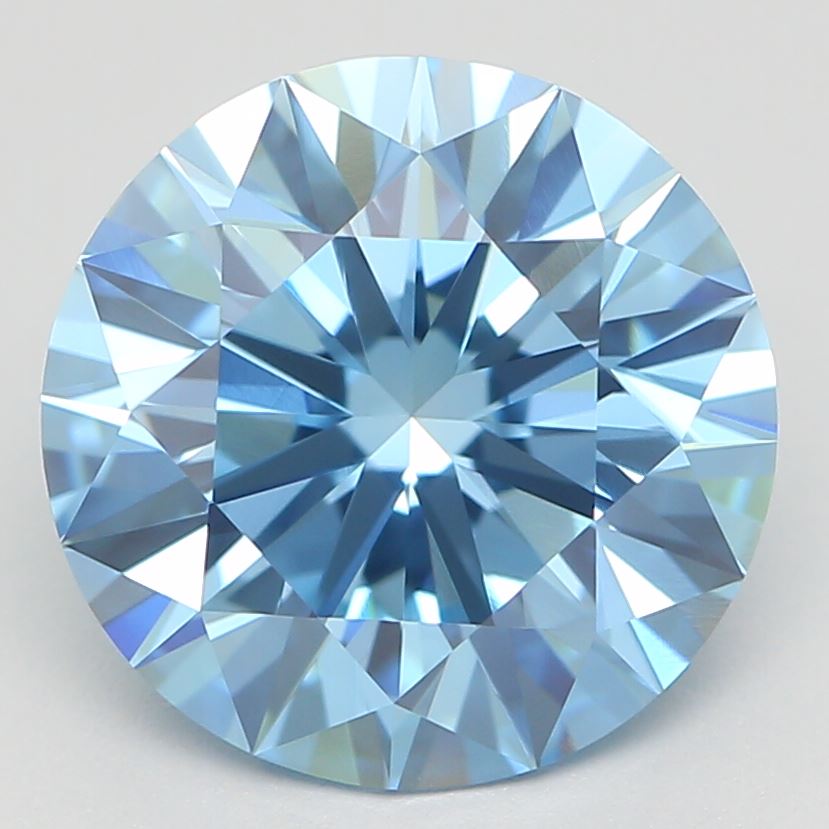 2.27 ct Round Natural HPHT Diamonds (Type IIA)