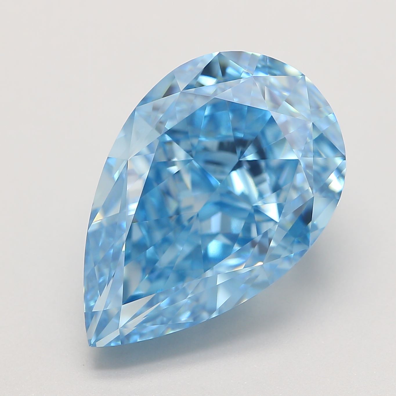 5.67 ct Pear Modified Natural HPHT Diamonds (Type IIA)