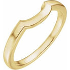 Hadar Claw-Prong Solitaire Bezel-Style Engagement Ring or Band in 18K Yellow Gold, shown with an assumed 2 carat center diamond