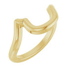 Hadar Two-Stone Engagement Ring or Band in 18K Yellow Gold, shown with an assumed 2 carat center diamond