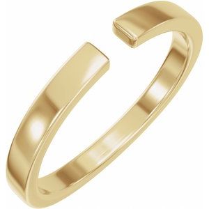 Hadar Two-Stone Engagement Ring or Band in 18K Yellow Gold, shown with an assumed 2 carat center diamond