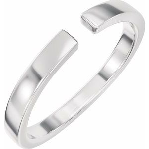 Hadar Two-Stone Engagement Ring or Band in 18K White Gold, shown with an assumed 2 carat center diamond