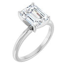 Hadar Engagement Ring in 18K White Gold, shown with an assumed 2 carat center diamond
