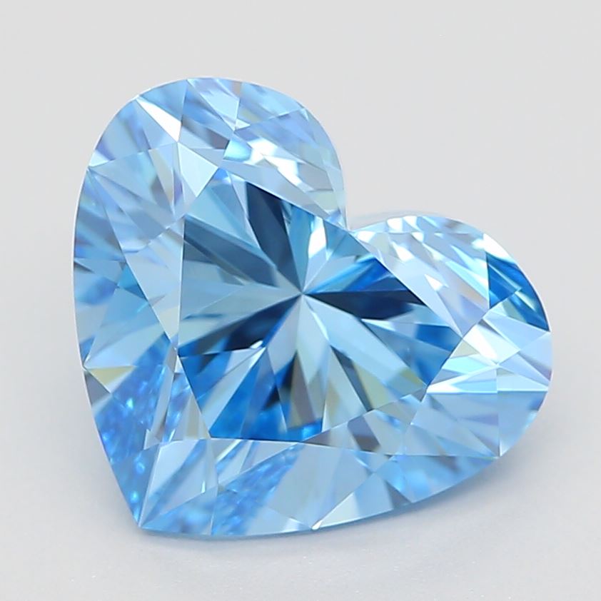 1.62 ct Heart Natural HPHT Diamonds (Type IIA)