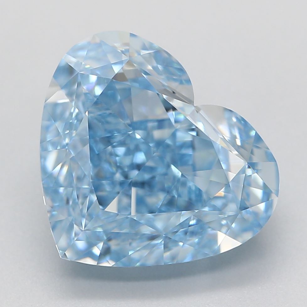 3.01 ct Heart Modified Natural HPHT Diamonds (Type IIA)
