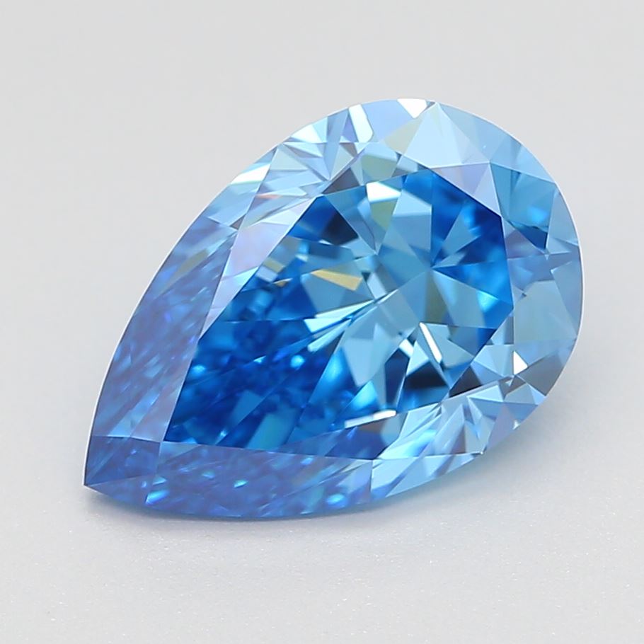 1.28 ct Pear Natural HPHT Diamonds (Type IIA)