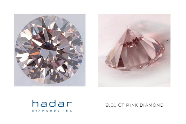 8.01 ct GIA Certified Pink Diamond